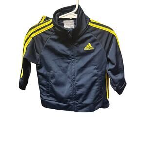 Adidas Sweat Suit, Boys, Blue and Yellow, 12M